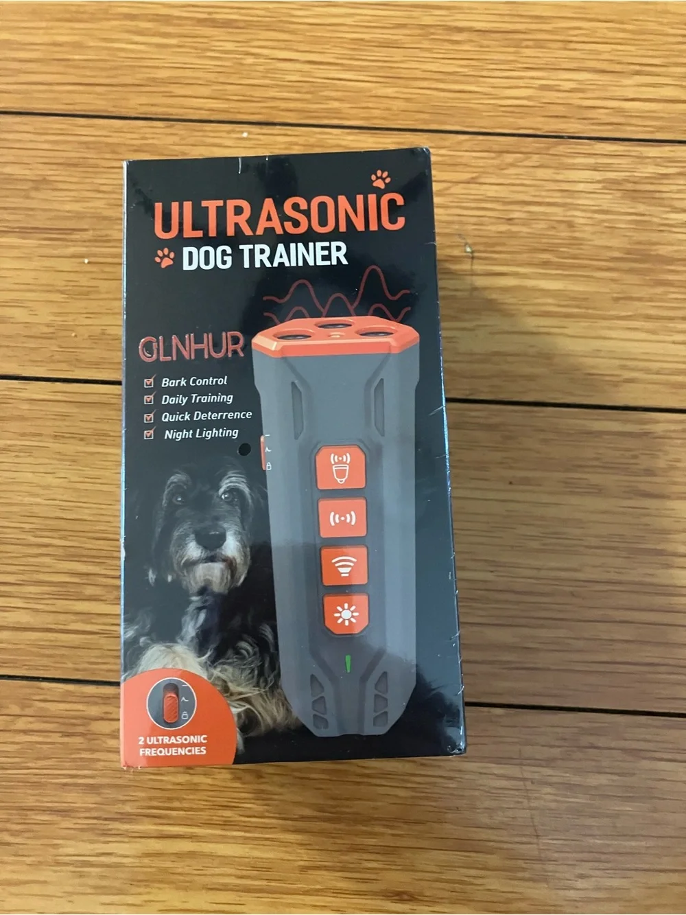 Dog Bark Deterrent Device | Rechargeable Ultrasonic Anti-Barking Trainer, SEALED